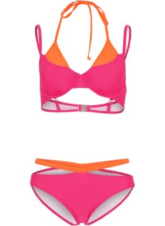 Bøyle-bikini (2-delt sett) av resirkulert polyamid, RAINBOW