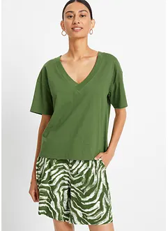 Oversized topp av ren økologisk bomull, bonprix