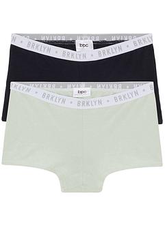Boxer til jente (2-pack), bpc bonprix collection