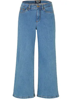 Wide Leg-jeans Mid Waist, Cropped, bonprix