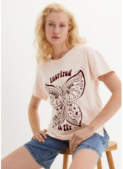 T-skjorte med stor print, av økologisk bomull, bpc bonprix collection