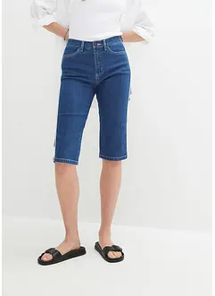 Slim Fit-bermudajeans High Waist, knelang, bonprix
