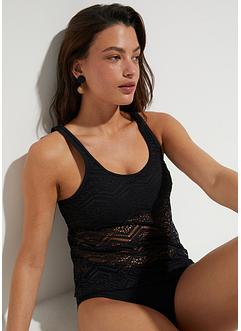 Tankini (2-delt sett) med protese-lomme, av resirkulert polyamid, RAINBOW