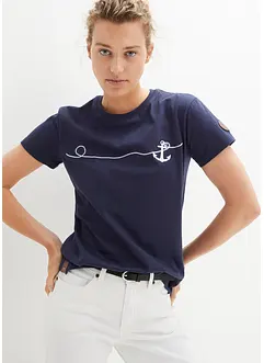T-skjorte med broderi, bonprix