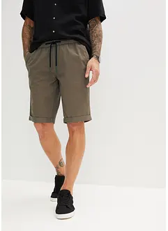Pull on-bermudashorts i 100% bomull, Regular Fit, bonprix