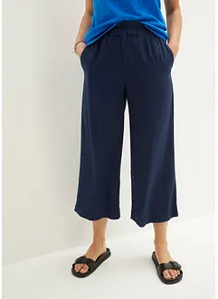 Culotte i lin, legglang, bonprix