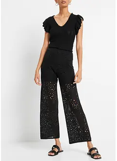 Strikket pull on-bukse, bonprix
