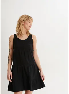 Kjole av bomullsjersey, kort, bonprix