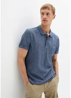 Poloshirt med vasket look, kort arm, bonprix