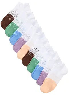 Ankelsokker med økologisk bomull (10-pack), bonprix