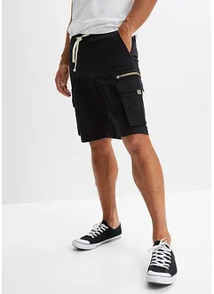 Slip on stretch-bermuda med cargo-lommer, Regular Fit, bonprix