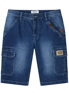 Cargo-bermudashorts i denim med stretch, Regular Fit, bonprix