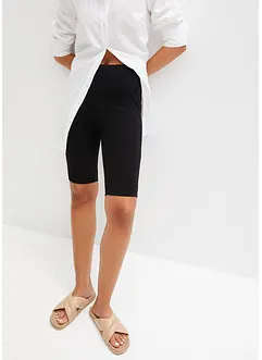 High Waist-sykkelbukse av ribbet jersey, bonprix