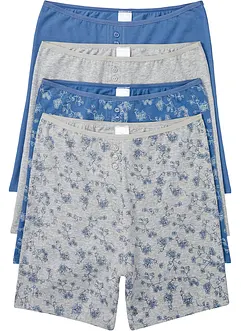 Lang boksertruse med økologisk bomull  (4-pack), bonprix