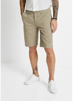 Chinos-bermuda i ren bomull, Regular Fit, bonprix