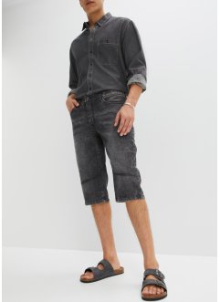 Stretch-jeans lang bermuda, Regular Fit, RAINBOW