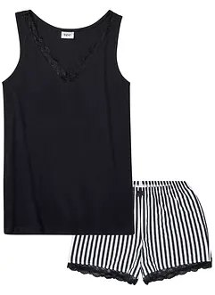 Pyjamas med fine blonder, bonprix