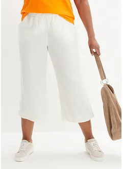 Legglang culotte i lin, bonprix