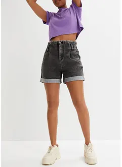 Paperbag jeans-shorts, bonprix