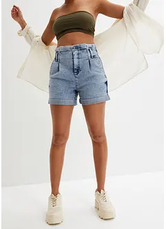 Paperbag jeans-shorts, bonprix