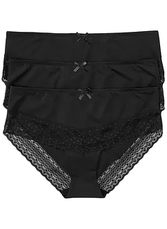 Panty (3-pack) av mikrofiber, bonprix