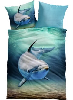 Vendbart sengesett med delfin, bpc living bonprix collection