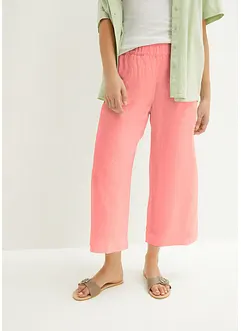 Culotte i lin, legglang, bonprix