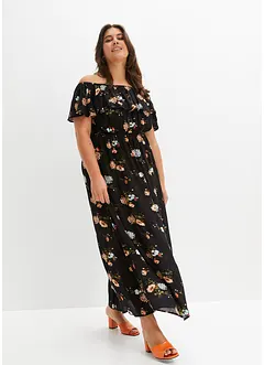 Carmen-kjole med print, bonprix