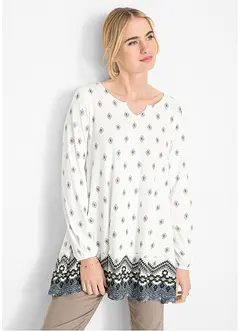 Trikottunika i bomull med viskose, bonprix