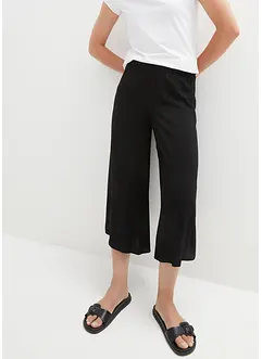 Legglang culottes med elastisk linning, bonprix