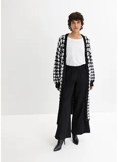 Cardigan med houndstooth-mønster, bonprix