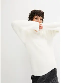 Genser med Hairy-knit, bonprix