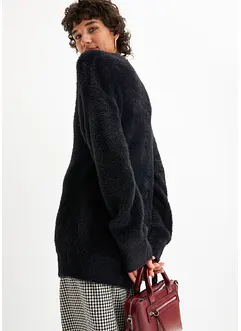 Genser med Hairy-knit, bonprix