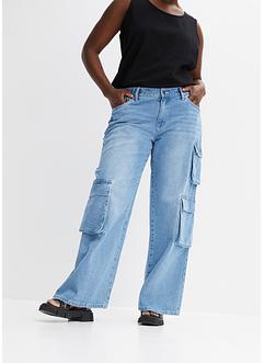 Cargo-jeans av ren bomull, RAINBOW