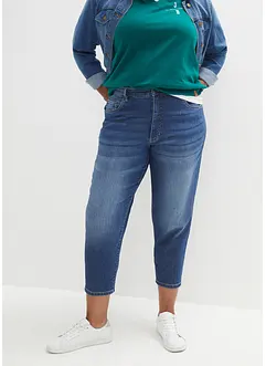 Stretch-jeans med økologisk bomull, ankellang, bonprix