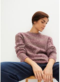 Genser med melange-look, John Baner JEANSWEAR