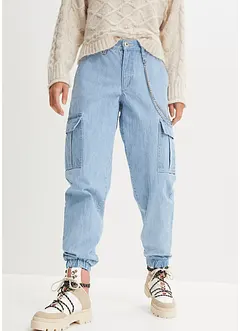 Cargo-jeans med kjede, bonprix