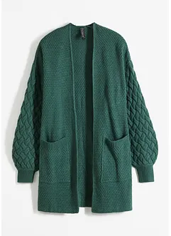 Cardigan med flettemønster, bonprix