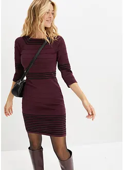 Strikkekjole i lett viskosemiks, bonprix