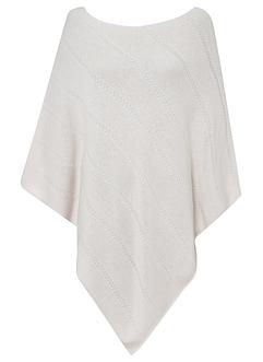 Ullponcho med andel av Good Cashmere Standard®, bpc selection premium