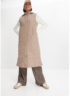 Vattert polstret vest av resirkulert polyester i maxi-lengde, bpc bonprix collection