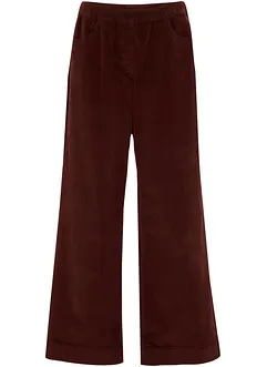 Bukse med stretch og vide ben, High Waist, bonprix