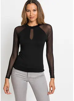 Langermet topp av myk viskosemiks, bonprix