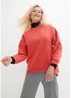 Oversized sweatshirt med splitt i nederkant, bpc bonprix collection