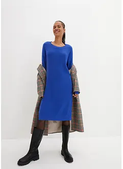 Oversized, ribbestrikket kjole, bonprix