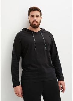 Langermet shirt med hette, av bærekraftig bomull, bpc bonprix collection