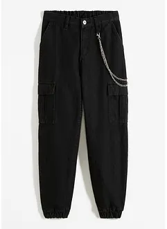 Cargo-jeans med kjede, bonprix