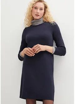 Figurnær jerseykjole i bomull med stretch (2-pack), bonprix