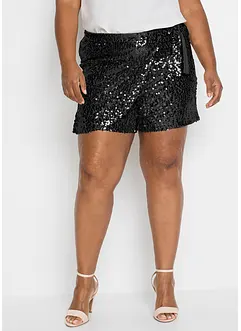 Shorts med paljetter, bonprix