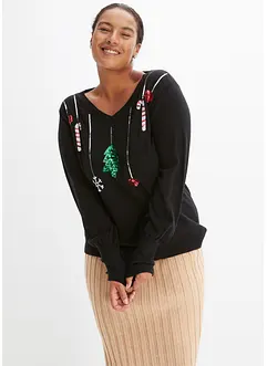 Finstrikket genser, bonprix